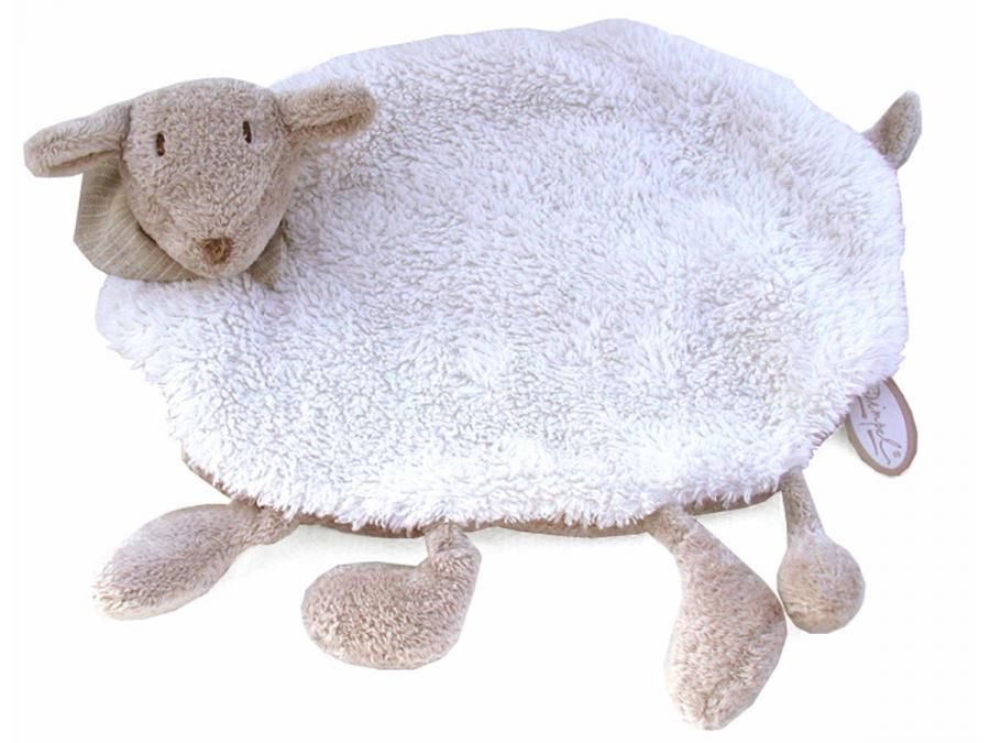  fidélie the sheep baby comforter white beige 